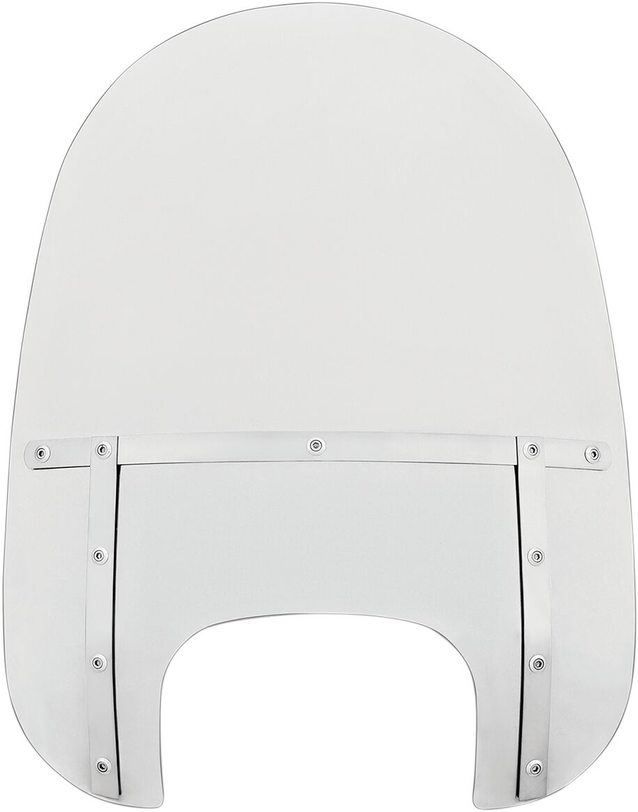 Memphis Shades Hd 21" Windshield Memphis Fats, Clear & Polished Mount Kit - 18+ Softail Windshield Memphis Shades