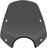 Memphis Shades Hd Windshield Del Rey Sportshield, Dark Black Smoke - Sportster & Dyna & Softail Windshield Memphis Shades