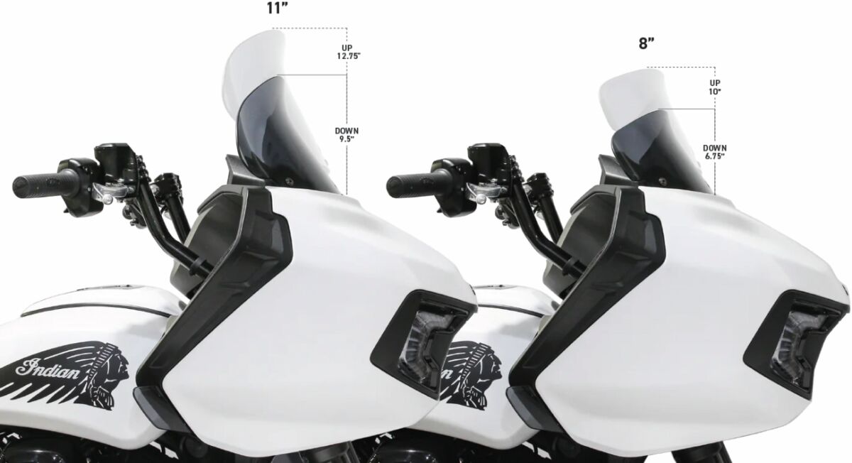 Klock Werks Windshield Flare Tall 12" Indian Tint Windshields Klock Werks