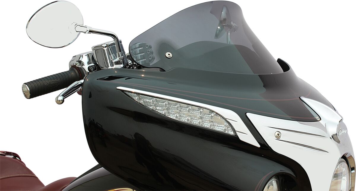 Klock Werks Windshield Flare Short 10" Indian Dark Smoke Windshield Klock Werks