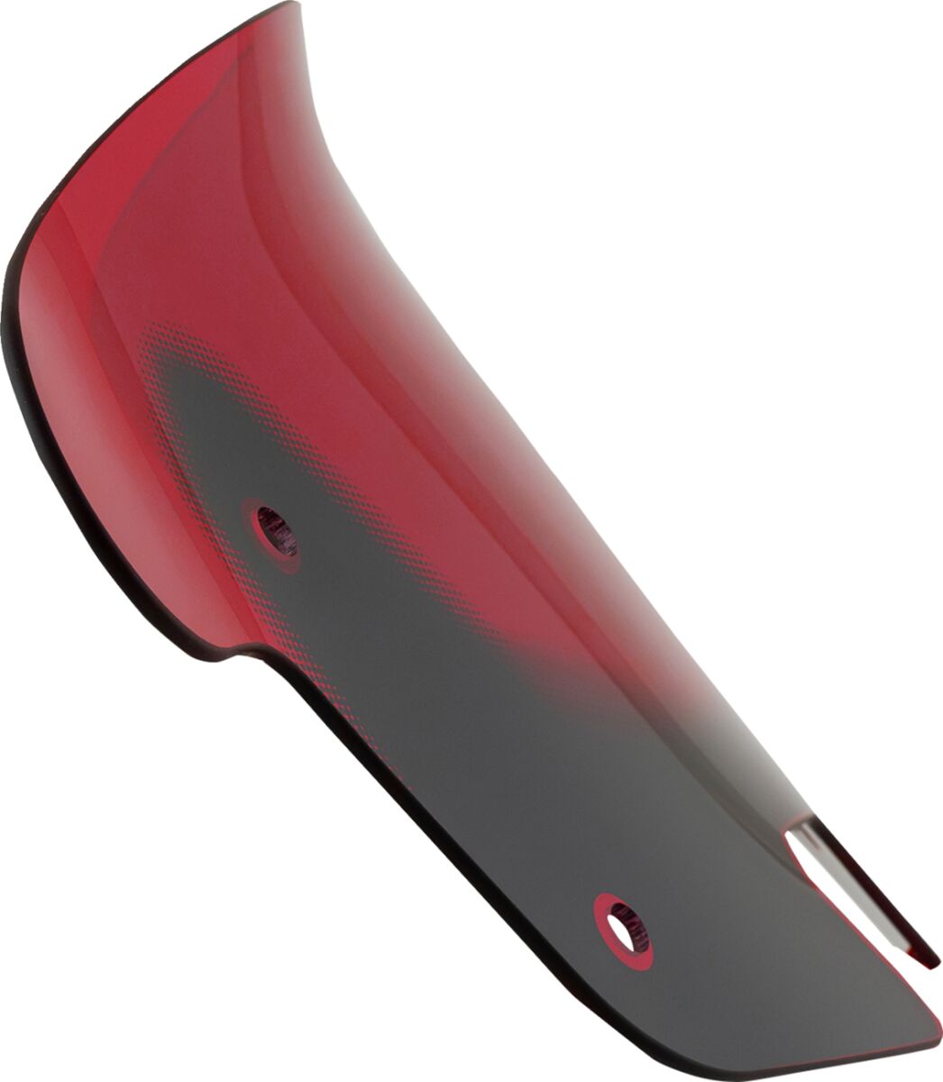 Klock Werks Windshield Flare 10" Kolor Red Windshield Klock Werks