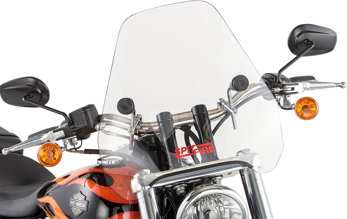 Slipstreamer Windshield Spitfire 15 W/Chrom WINDSHIELD-UNIVERSAL STREET TY Slipstreamer