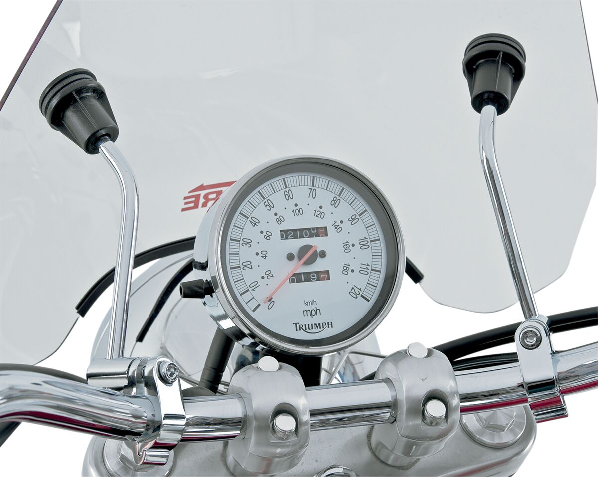 Slipstreamer Windshield Spitfire 15 W/Chrom WINDSHIELD-UNIVERSAL STREET TY Slipstreamer