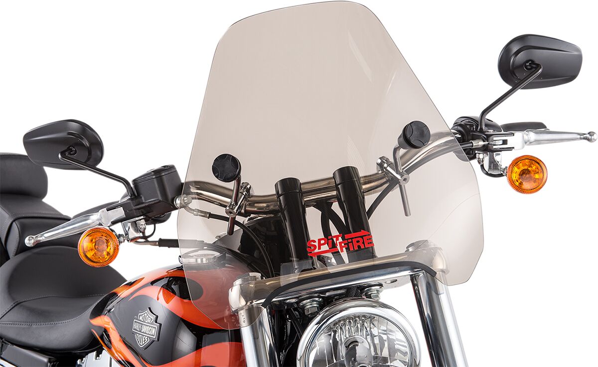 Slipstreamer Windshield Spitfire 15 W/Chrom WINDSHIELD-UNIVERSAL STREET TY Slipstreamer