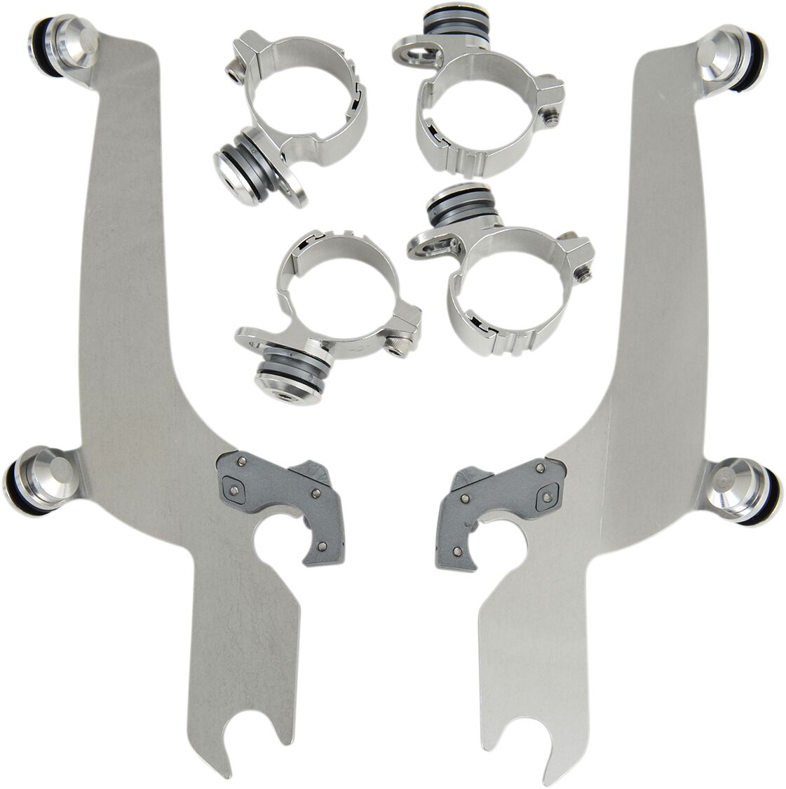 Memphis Shades Hd Mnt Kit Tl S/S Hd Wide WINDSHIELD-HARDWARE KITS-PARTS Memphis Shades