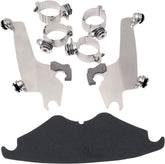Memphis Shades Hd Sportshield Trigger-Lock™ Mounting Hardware, Polished - 02-10 V-Rod Windshield Hardware Kits Memphis Shades