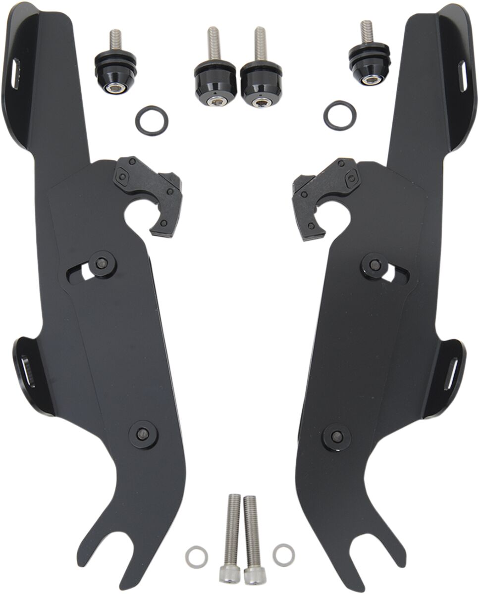 Memphis Shades Hd Hardware Flst W/Lb Blk WINDSHIELD-HARDWARE KITS-PARTS Memphis Shades