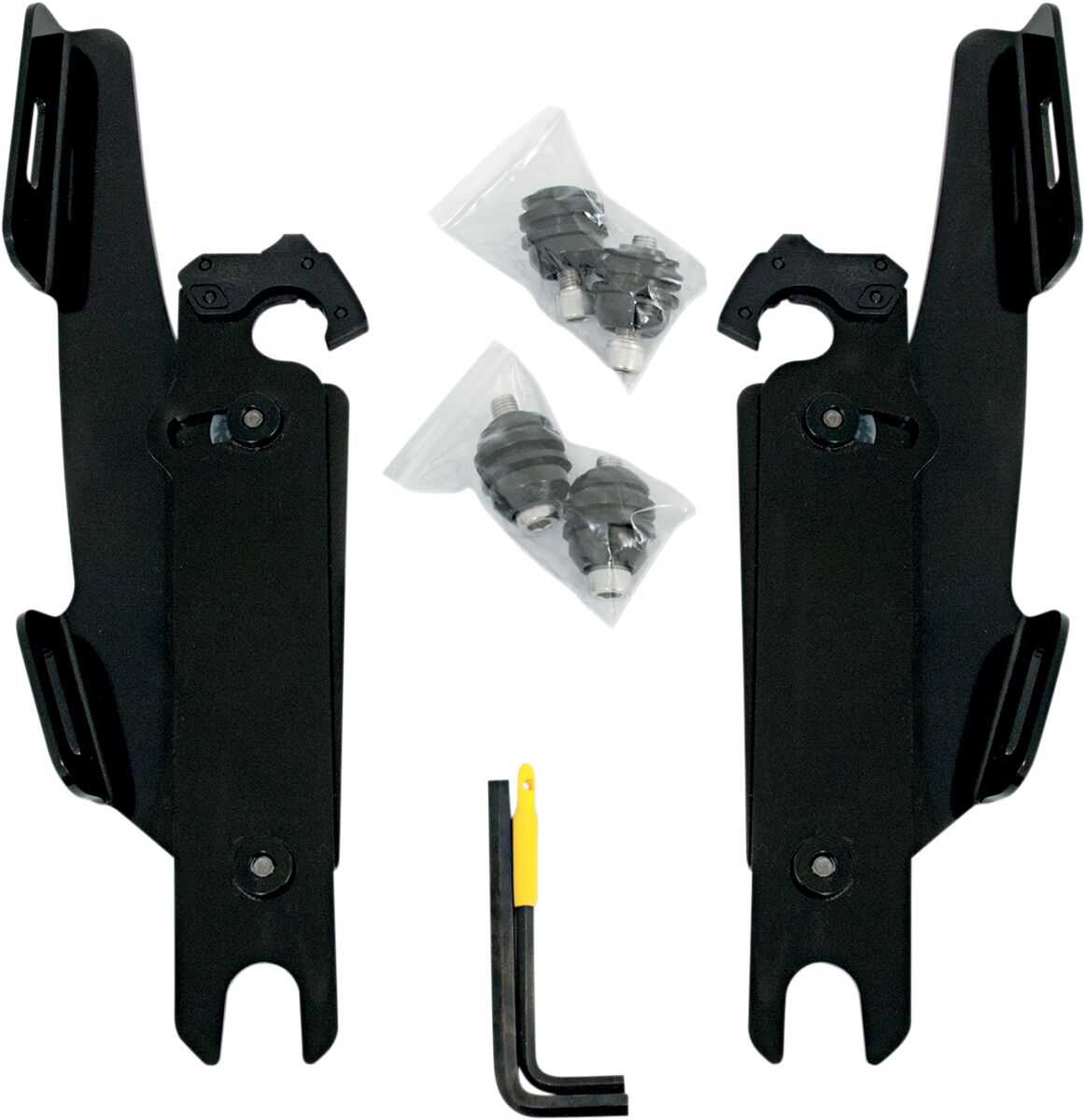 Memphis Shades Hd Hardware Flst Wo/Lb Blk WINDSHIELD-HARDWARE KITS-PARTS Memphis Shades
