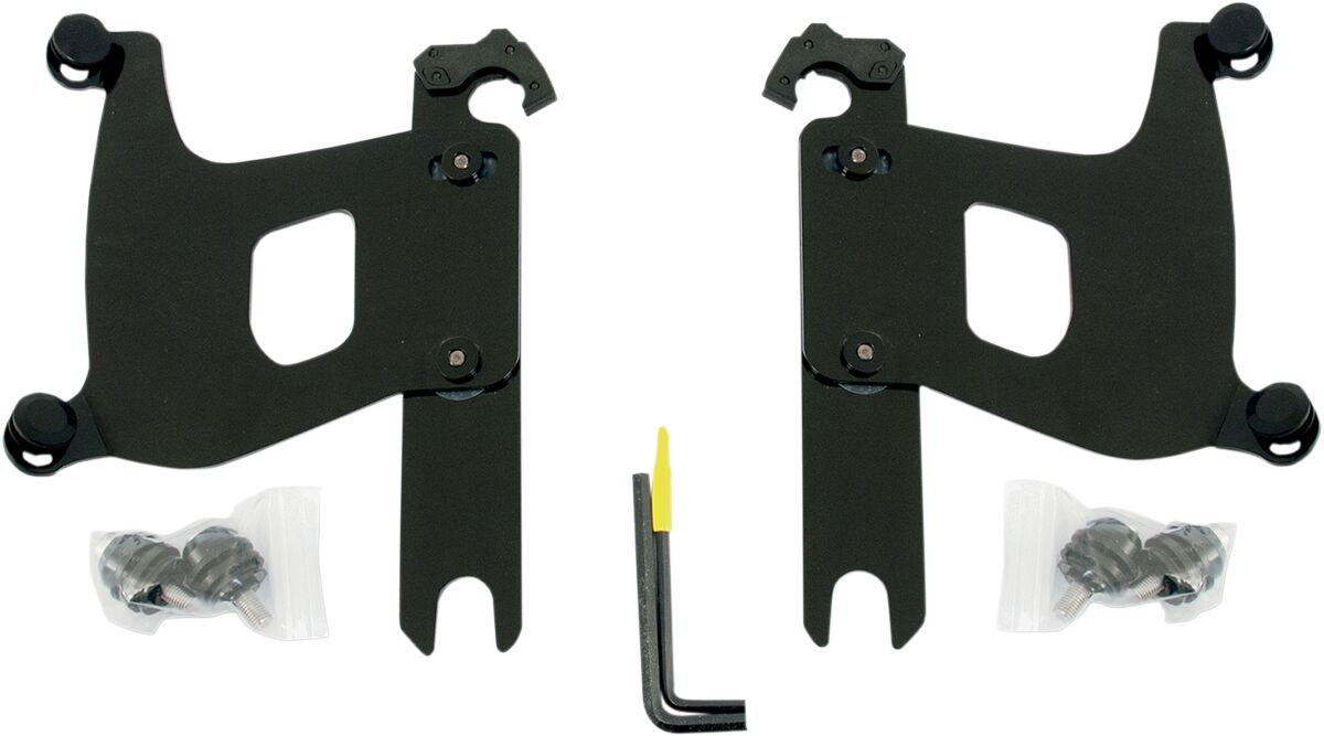 Memphis Shades Hd Mnt Kit Bul Cf Wo/Lb Blk WINDSHIELD-HARDWARE KITS-PARTS Memphis Shades