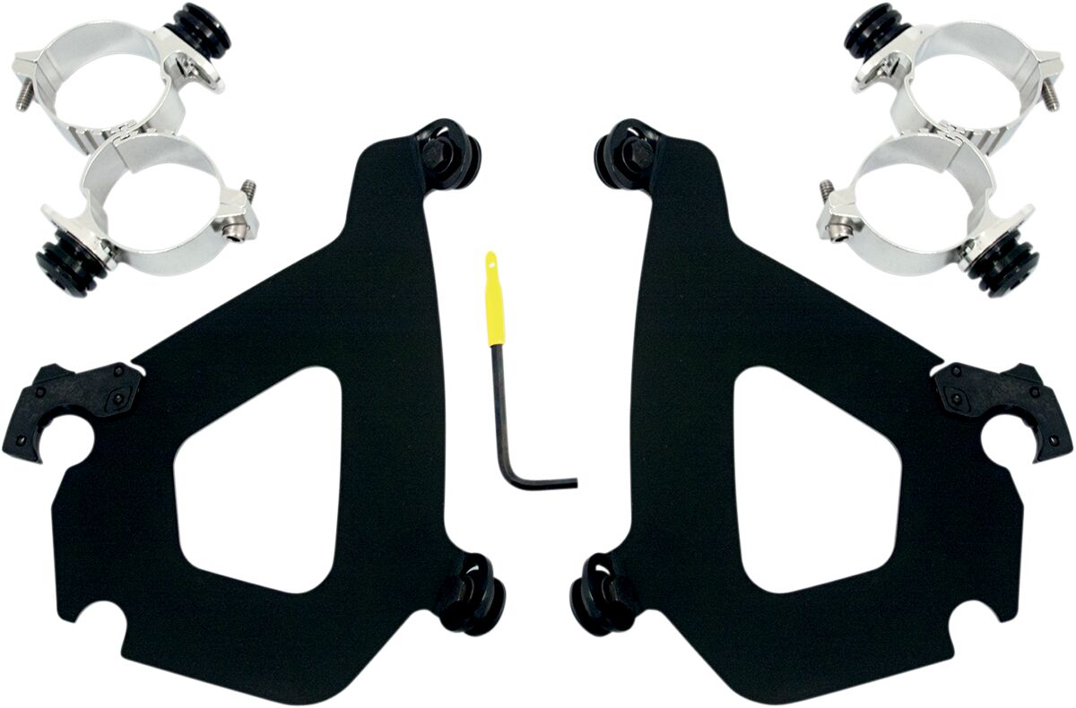 Memphis Shades Hd Bullet Fairing Trigger-Lock® Mounting Hardware, Black - 07-11 Night Vod Windshield Hardware Kits Memphis Shades