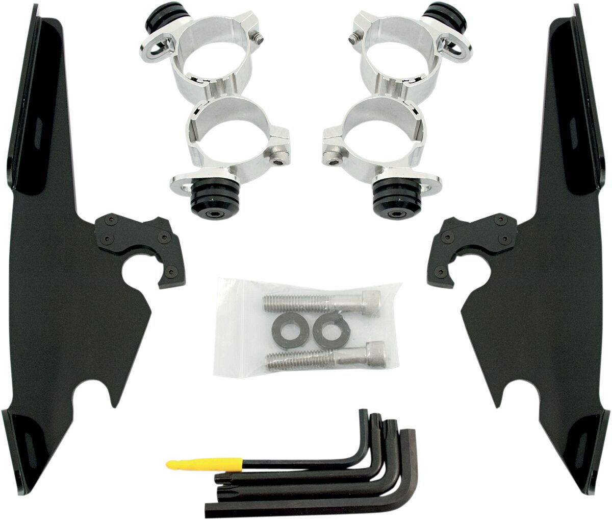 Memphis Fats / Slim Trigger-Lock® Mounting Hardware, Black - 10-15 Sportster Forty-Eight Fairing Brackets Memphis Shades Default Title