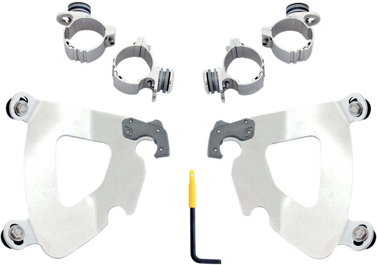 Gauntlet™ Fairing Trigger-Lock® Mounting Hardware, Polished - 10-15 Sportster Forty-Eight Fairing Brackets Memphis Shades HD Default Title