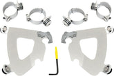 Gauntlet™ Fairing Trigger-Lock® Mounting Hardware, Polished - Dyna & 18+ Softail Fairing Brackets Memphis Shades Default Title