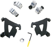 Memphis Shades Hd Mnt Kit Cafe 86 17 Xl Blk WINDSHIELD-HARDWARE KITS-PARTS Memphis Shades