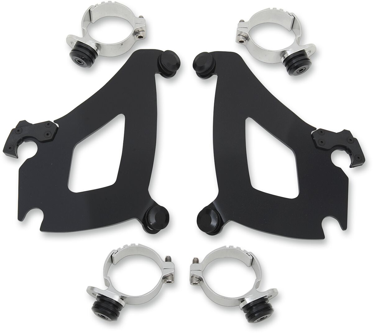Bullet Fairing Trigger-Lock® Mounting Hardware, Black - 13-17 Softail Fairing Brackets Memphis Shades Default Title