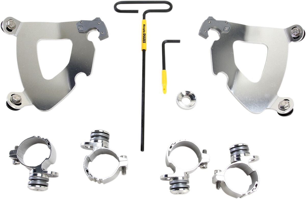 Gauntlet™ Fairing Trigger-Lock® Mounting Hardware, Polished- 11-19 Sportster Fairing Brackets Memphis Shades Default Title