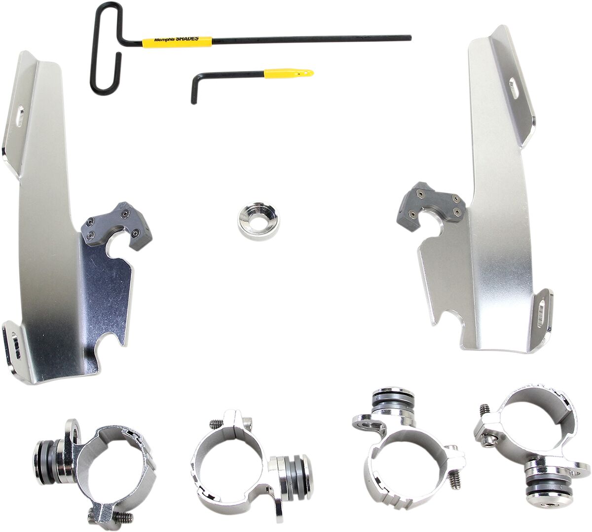 Batwing Fairing Trigger-Lock® Mounting Hardware, Polished - 86-22 Sportster Fairing Brackets Memphis Shades Default Title