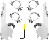 Memphis Shades Hd Memphis Fats / Slim Trigger-Lock® Mounting Hardware, Polished - Dyna & Softail Windshield Hardware Kits Memphis Shades