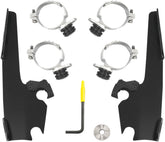 Batwing Fairing Trigger-Lock Mounting Hardware, Black - 14-17 Dyna Fairing Brackets Memphis Shades Default Title