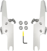 Memphis Shades Hd Batwing Fairing Trigger-Lock® Mounting Hardware, Polished - 16-20 Trike Windshield Hardware Kits Memphis Shades