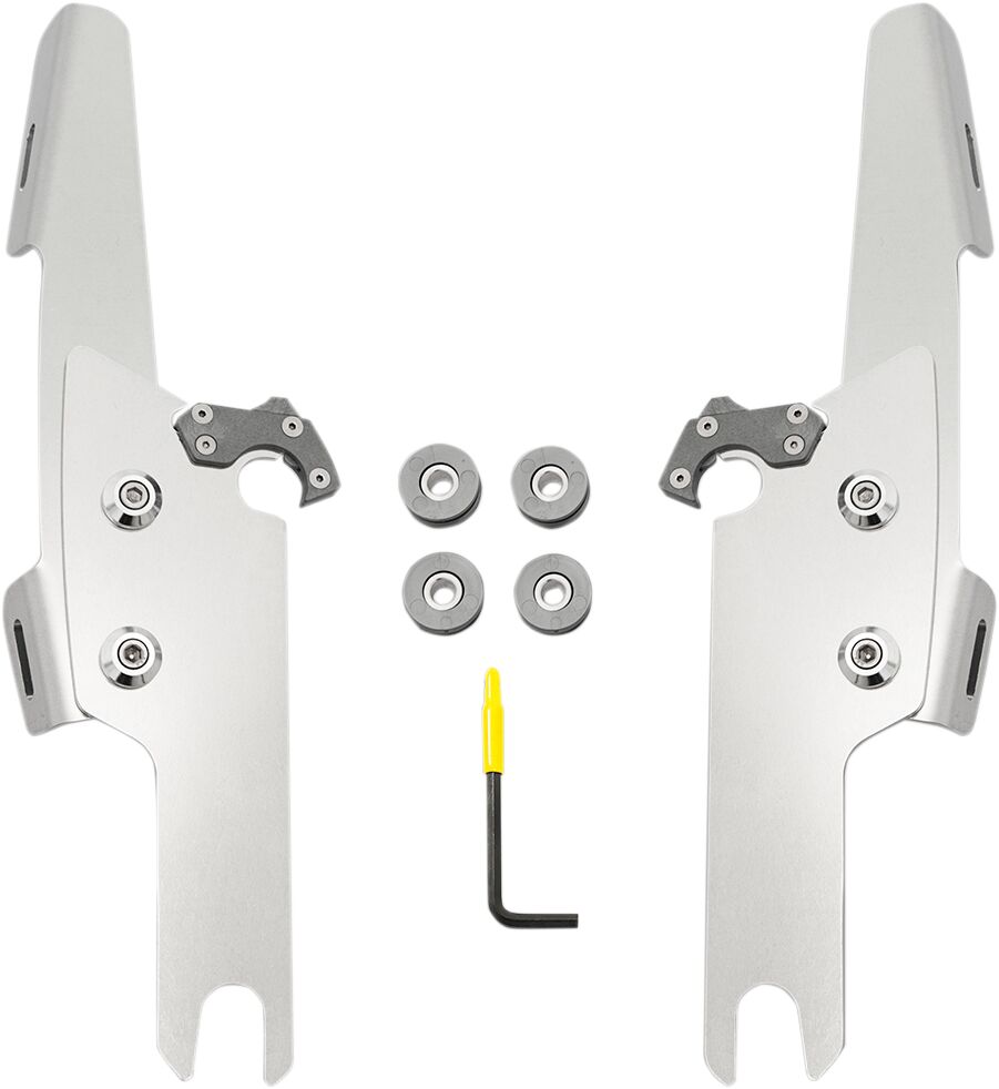 Memphis Shades Hd Batwing Fairing Trigger-Lock® Mounting Hardware, Polished - 16-20 Trike Windshield Hardware Kits Memphis Shades