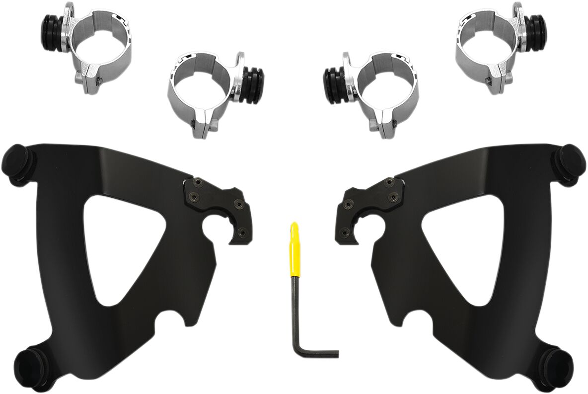 Memphis Shades Hd Mnt Kit Rw 93 Fxdwg Blk Memphis Shades