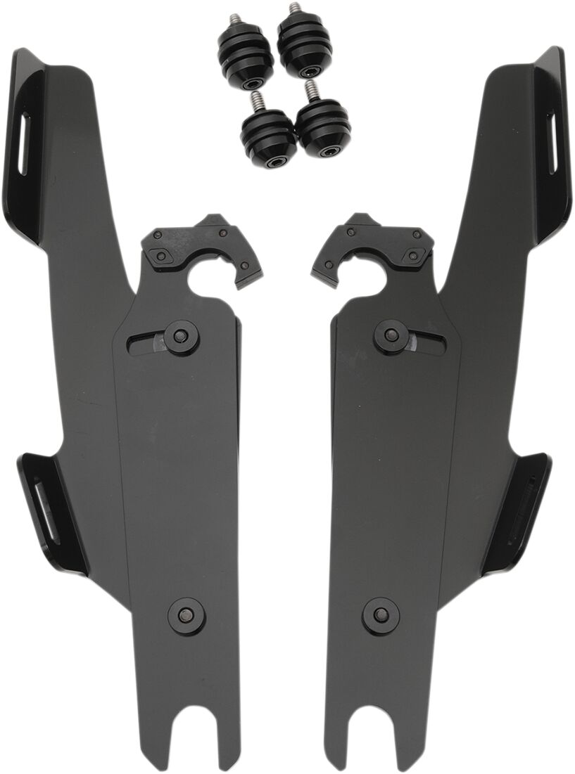 Memphis Shades Hd Memphis Fats / Slim Trigger-Lock® Mounting Hardware, Black - 18-24 Softail Windshield Hardware Kits Memphis Shades
