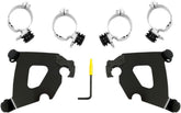 Memphis Shades Hd Mnt Kit Cafe Fxlr Blk WINDSHIELD-HARDWARE KITS-PARTS Memphis Shades