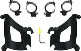 Memphis Shades Hd Mnt Kit Bul Flsb Blk WINDSHIELD-HARDWARE KITS-PARTS Memphis Shades
