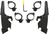 Memphis Shades Hd Mnt Kit F/S Flsb Blk WINDSHIELD-HARDWARE KITS-PARTS Memphis Shades