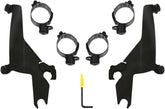 Memphis Shades Hd Mnt Kit S/S Flsb Blk WINDSHIELD-HARDWARE KITS-PARTS Memphis Shades