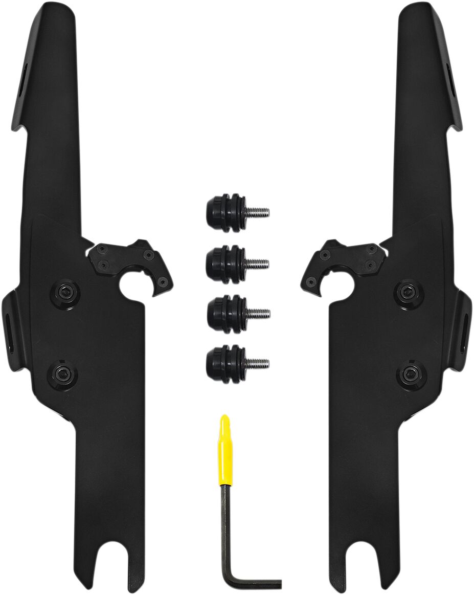 Memphis Shades Hd Mnt Kt F/S/Bw Flhrs/Xs Bk WINDSHIELD-HARDWARE KITS-PARTS Memphis Shades