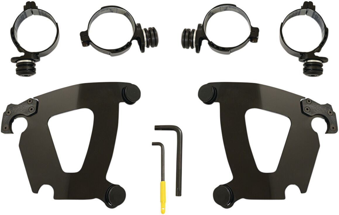 Memphis Shades Hd Mnt Kit Rd Warr Fxfb Blk Memphis Shades