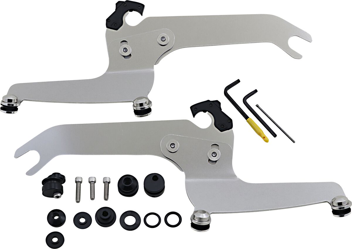 Memphis Shades Hd Mnt Kit S/S Flsl Pol WINDSHIELD-HARDWARE KITS-PARTS Memphis Shades