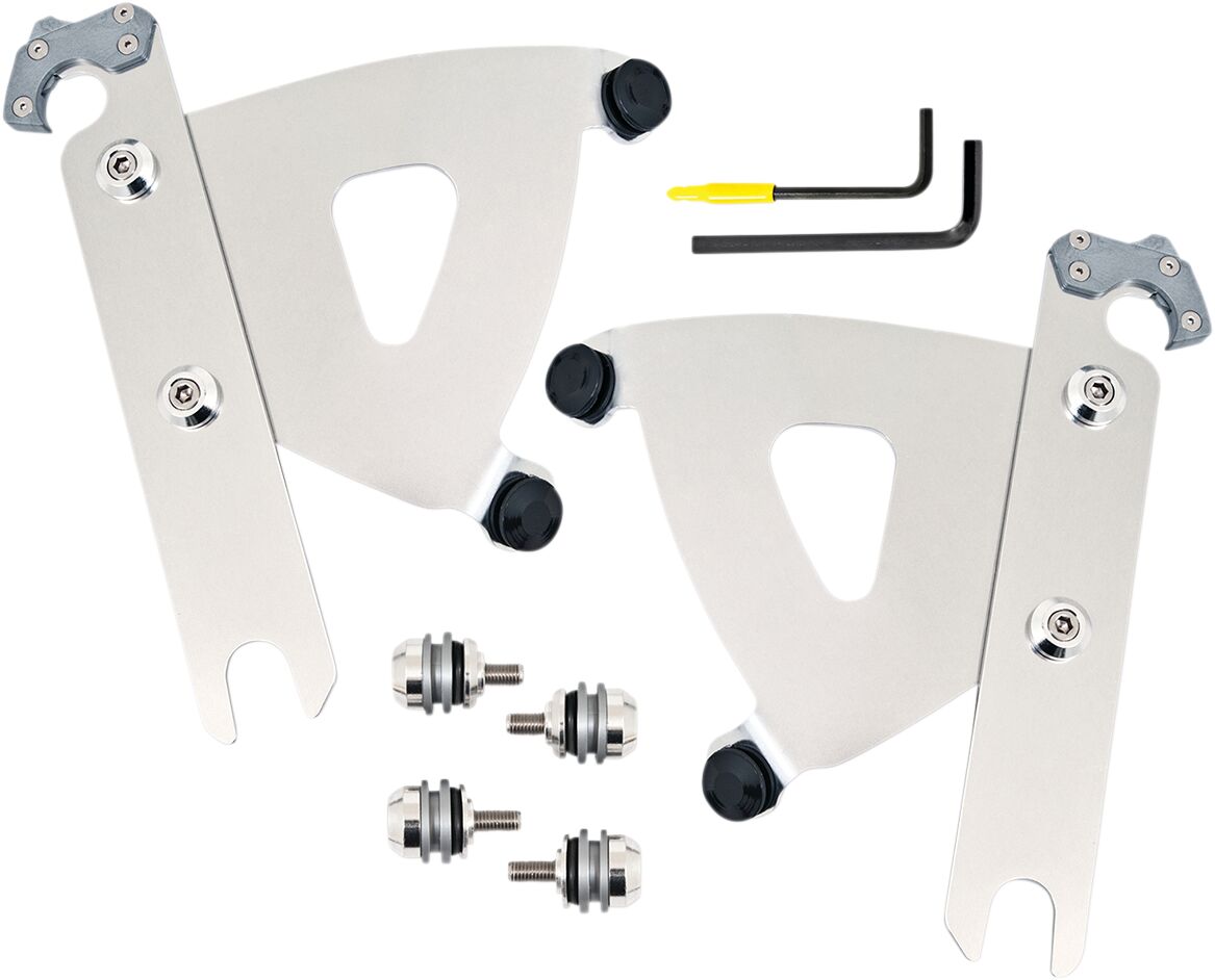 Road Warrior® Fairing Trigger-Lock® Mounting Hardware, Polished - 86-17 Softail Fairing Brackets Memphis Shades Default Title