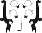 Memphis Shades Hd Sportshield Trigger-Lock™ Mounting Hardware, Black - 16-22 Sportster Windshield Hardware Kits Memphis Shades