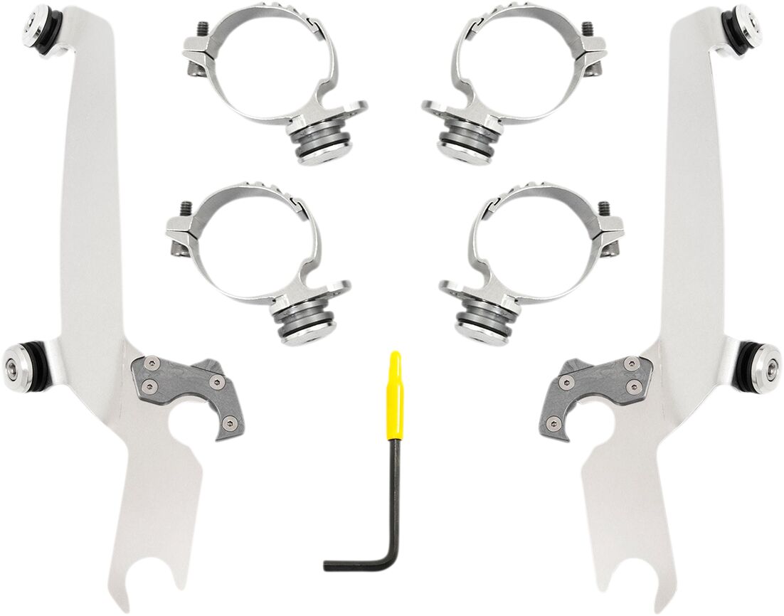 Memphis Shades Hd Mnt Kt Ss 16+ Xl12 X Pol WINDSHIELD-HARDWARE KITS-PARTS Memphis Shades