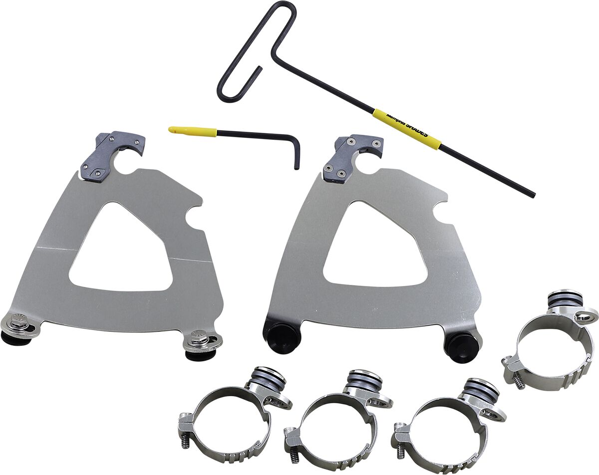 Memphis Shades Hd Road Warrior® Fairing Trigger-Lock® Mounting Hardware, Polished - 16-22 Sportster Windshield Hardware Kits Memphis Shades