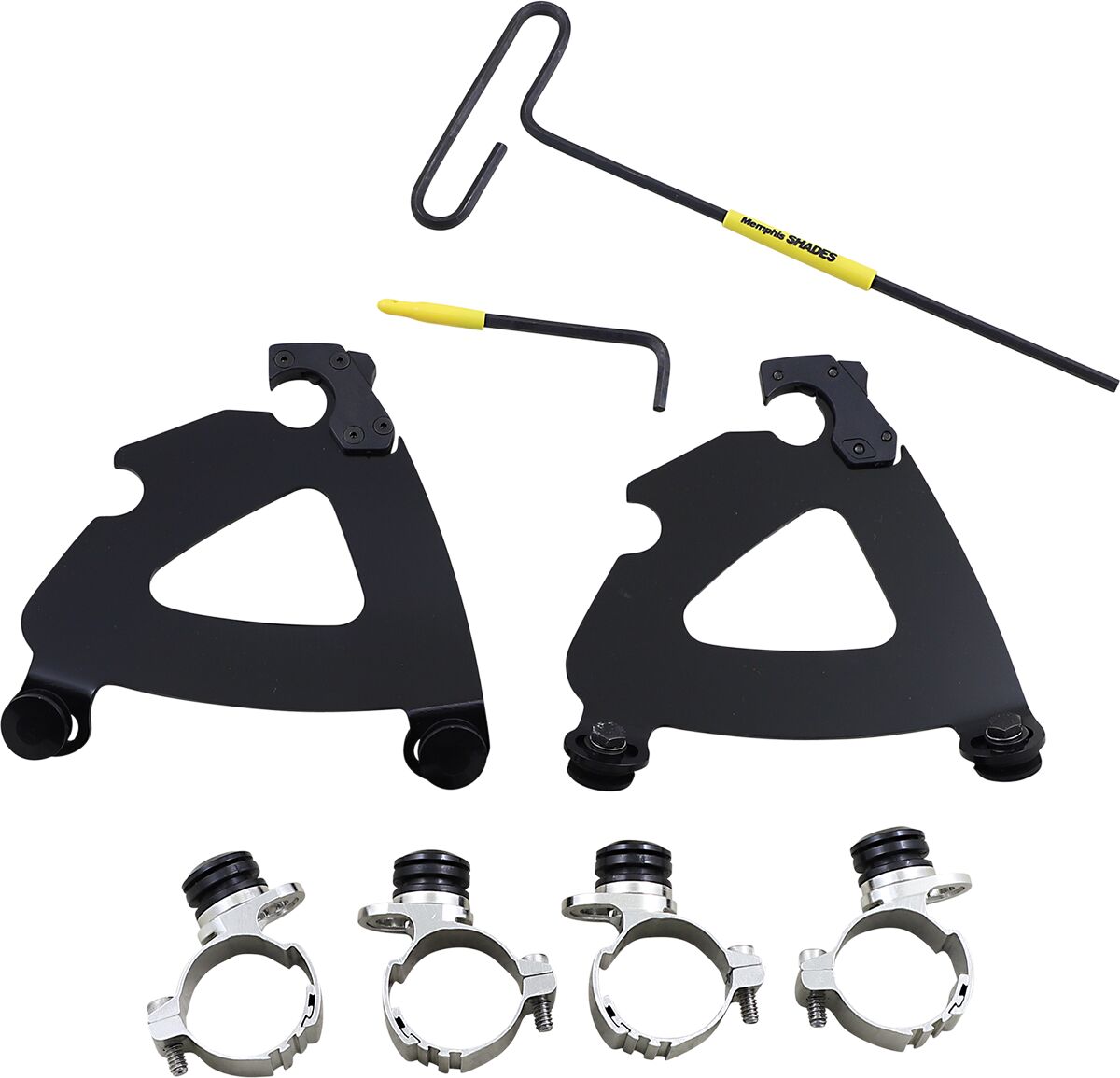 Memphis Shades Hd Road Warrior® Fairing Trigger-Lock® Mounting Hardware, Black - 11-19 Sportster Windshield Hardware Kits Memphis Shades