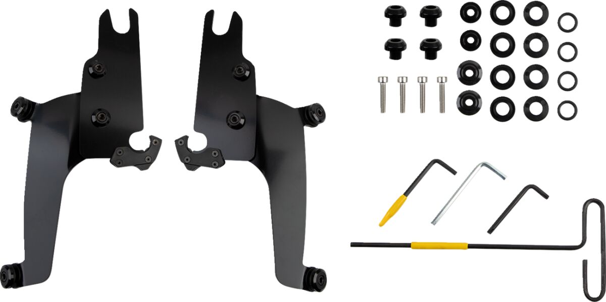 Memphis Shades Metric Mnt Kt Ss Chf Bobber Blk Windshield Hardware Kits Memphis Shades