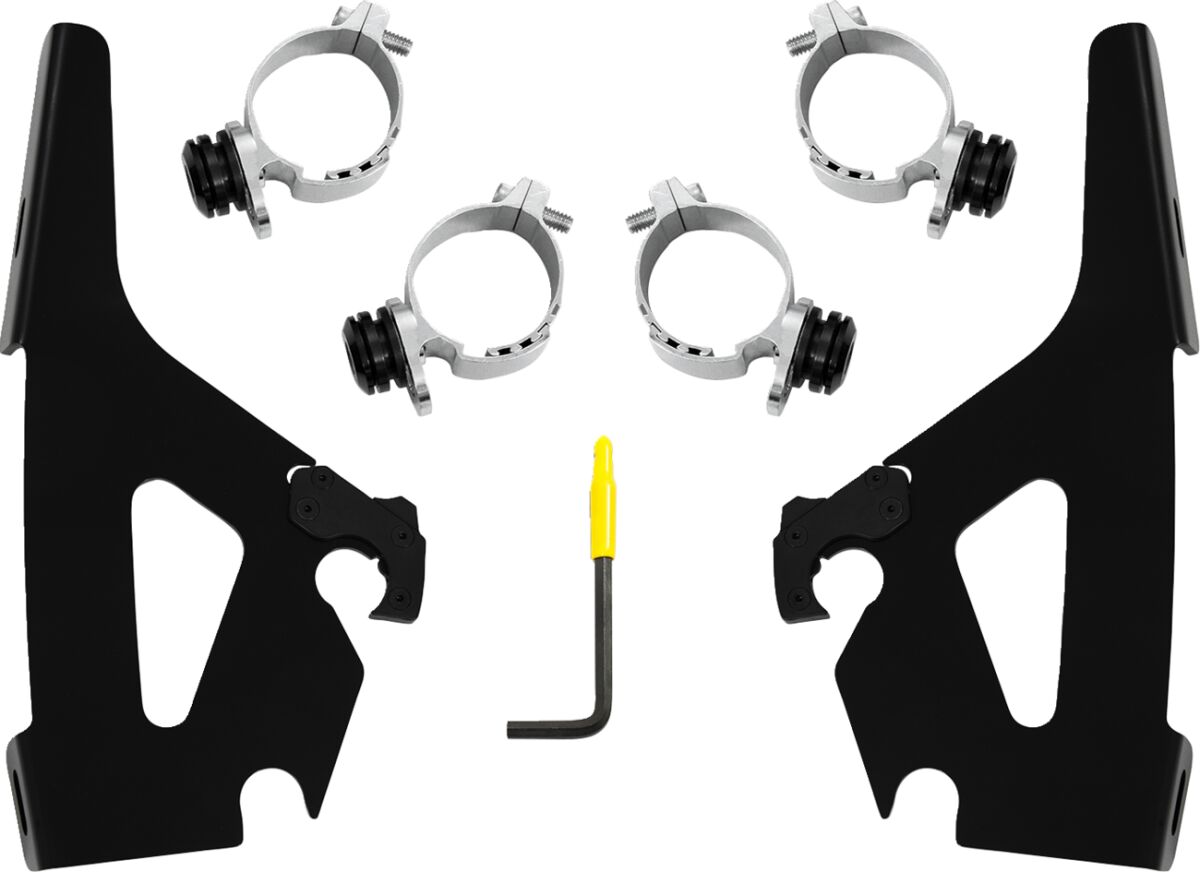 Memphis Shades Metric Mnt Kt Bw Chief Blk Windshield Hardware Kits Memphis Shades
