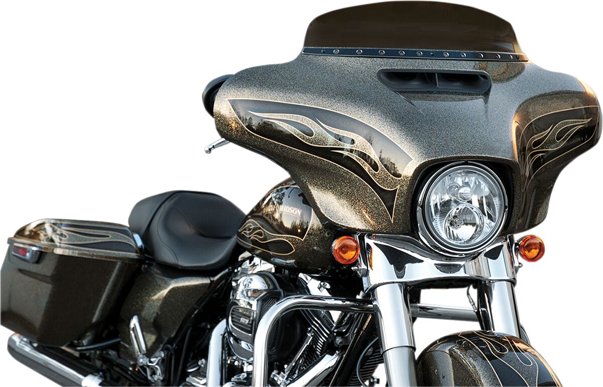 Memphis Shades Hd Flh Trim 14+ Holes Blk MISC WINDSHIELD/FAIRING PARTS Memphis Shades