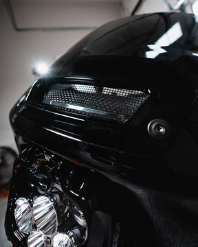 Fairing Vent Insert, Black Mesh - 22-24 Softail Low Rider ST Fairing Accessories Custom Dynamics