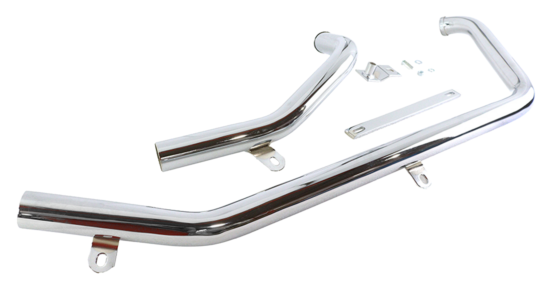 Upsweep Header Set Chrome Fxst86 99 Upswept Exhaust Header V Twin Mfg Default Title