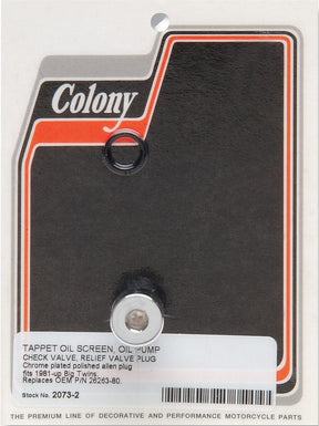 Colony Plug Oil Pump 81 99 Bt Hardware Kits Colony
