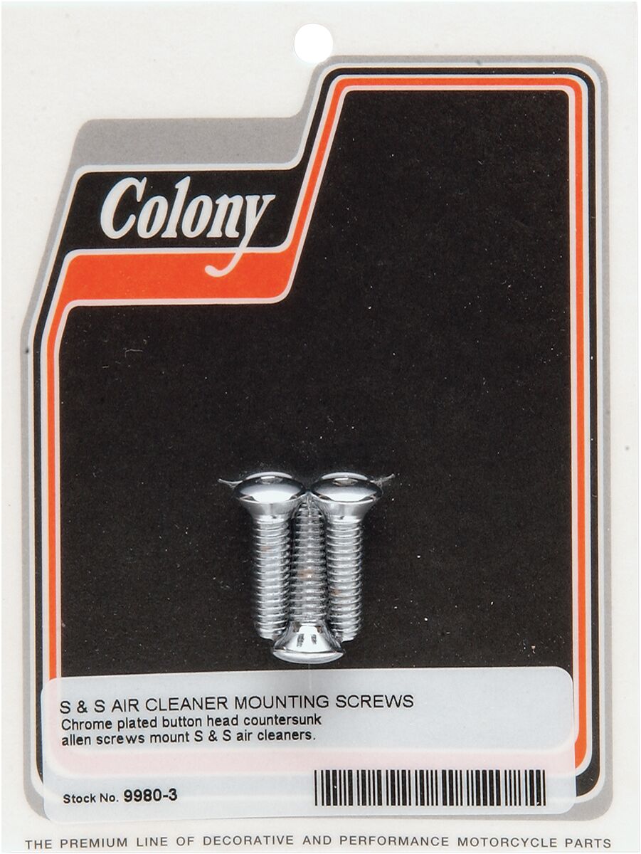Colony Bolts S&S Air Cln Cvr HARDWARE KITS - APPLICATION RE Colony