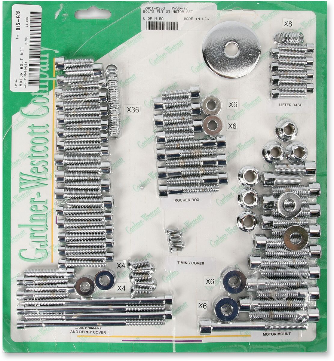 Gardner Westcott Bolts Motor Set07 16 Flht Motor Screw Kits Gardner Westcott