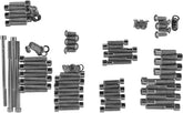 Drag Specialties Black Chrome Socket Head Motor Bolt Kit Smooth Hardware Kits Drag Specialties
