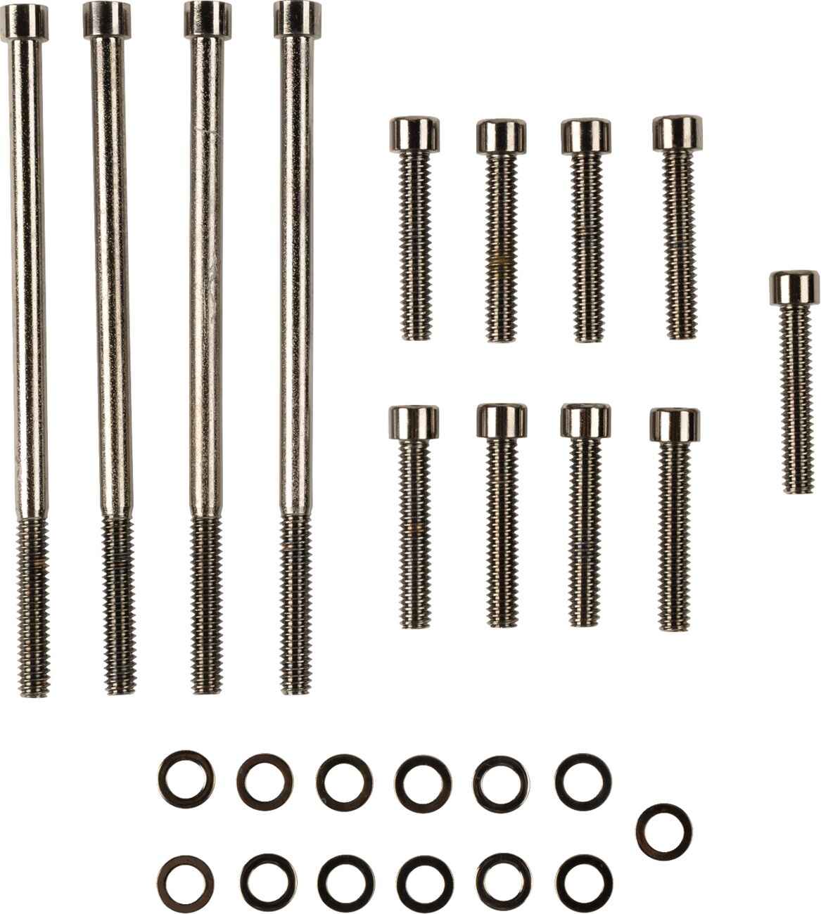 Drag Specialties Black Chrome Socket Head Primary Cover Bolt Kit Smooth Hardware Kits Drag Specialties