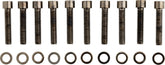 Drag Specialties Black Chrome Socket Head Cam Cover Bolt Kit Smooth Hardware Kits Drag Specialties